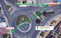 Plano de los cambios en la parada de la Avenida Condomina 5