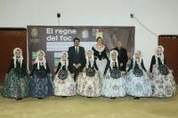 Luis Barcala felicitó a la Bellea del Foc Infantil y a sus Damas.