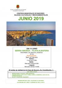 Salidas culturales y medioambientales. Mes de junio 2019.