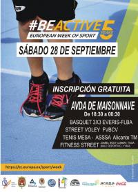 Cartel de los actos de la Semana Europea del Deporte 