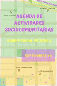 Actividades mes de septiembre 2019 Zona Sur