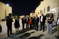 Imagen de la recepción que se ha desarrollado en el Patio de Armas del Castillo de Santa Bárbara