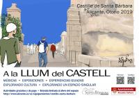 Cartel del programa de actividades "A la llum del Castell"