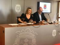 Mª Carmen Sánchez y Manuel Villar, en la rueda de prensa de la Junta de Gobierno