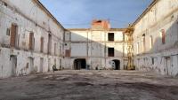 Imagen actual del claustro de la antigua Fábrica de Tabacos