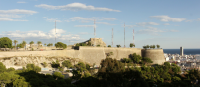 Imagen de los dos castillos de Alicante