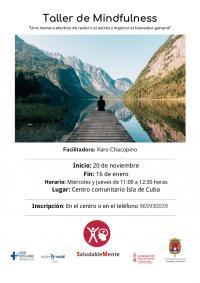 TALLER DE MINDFULNESS, ISLA DE CUBA 2019 -2020