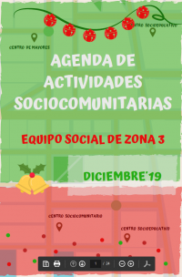 Agenda Actividades Zona Sur diciembre 2019