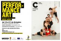 Cartel del seminario de 'performance art'