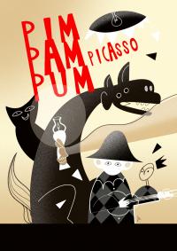 Imagen del cartel del taller "Pim Pam Pum Picasso"