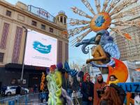 Hoguera en la Plaza de Callao (Madrid)