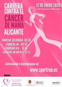 Cartel Carrera Contra el Cáncer de Mama