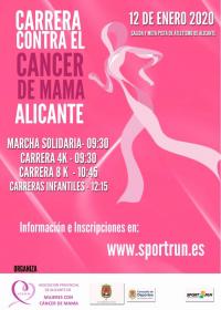 Cartel de la Carrera contra el cáncer de mama