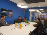 Visita Luis Barcala oficinas ROI UP