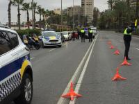 La presión de la Policía Local en los controles hace que comience a descender en Alicante el número de infracciones 