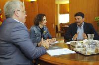 El alcalde, Luis Barcala, durante la reunión