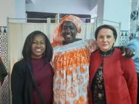 La concejala de Inmigración, María Conejero, en la inauguración del local de la Asociación Mujeres Senegalesas