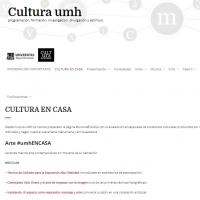 Cultura en Casa Universidad Miguel Hernández