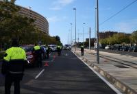 Control de la Policía Local en Alicante debido al operativo del COVID-19