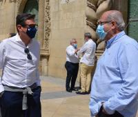 Los concejales de Deportes y de Infraestructuras, José Luis Berenguer y José Ramón González.