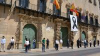 Los concejales de la Corporación alicantina, en el acto de homenaje