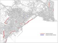 Mapa de las peatonalizaciones