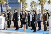 El alcalde de Alicante, Luis Barcala, durante el acto en el paseo del Puerto