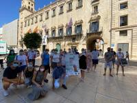 La vicealcaldesa Mari Carmen Sánchez con el primer grupo de las visitas guiadas