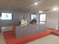 Manuel Villar y Antonio Manresa durante la rueda de prensa de la Junta de Gobierno