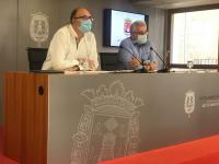 Manuel Villar y Antonio Manresa durante la rueda de prensa de la Junta de Gobierno