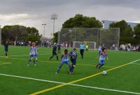 Práctica deportiva en una imagen de archivo relativa a un encuentro de fútbol en campos del antiguo Hipódromo