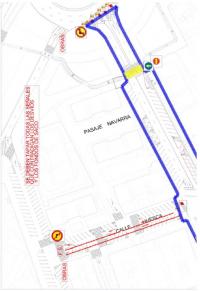 Zona del corte de tráfico