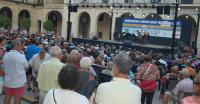 Imagen de archivo de una actuación del Brass Festival, que tiene lugar cada verano en la plaza del Ayuntamiento