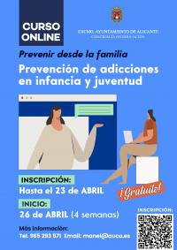 CURSO ON LINE "Prevención de las  Adicciones en la Infancia y la Juventud"