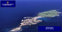 Imagen aérea de la Isla de Tabarca 