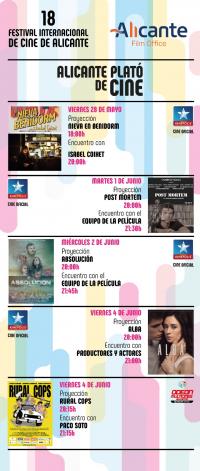 Cartel Alicante plató de cine 2021