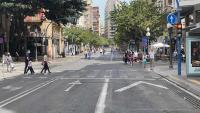 Primera jornada de peatonalización del centro de Alicante