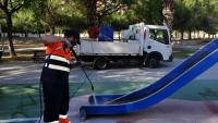 limpieza y desinfección parques infantiles