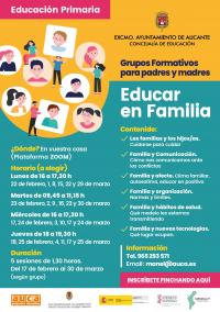 Grupos Formativos para padres y madres de Educación Primaria