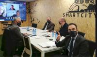 Antonio Pera, concejal de Innovación, en una reunión del  del Plan estratégico Smart City Alicante 2.0