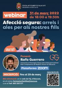 Conferència en línia "AFECCIÓ SEGURA: ARRELS I ALES PER ALS NOSTRES  FILLS I FILLES". Rafa Guerrero.