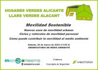Jornada Movilidad Sostenible. Hogares Verdes Alicante