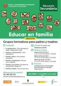 Cartel informativo del Grupo Formativo de Secundaria