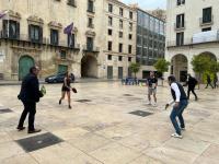 El concejal de Deportes, José Luis Berenguer en la presentación del World Padel Tour