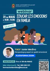 Conferència On Line "Educar les emocions en família". Javier Medina