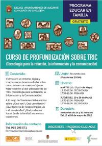 Curso Profundización para padres y madres sobre Tecnologías de la Información y Comunicación