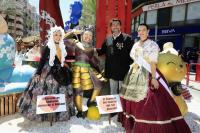 El alcalde con la hoguera Mercado Central