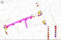 Obras de peatonalización en el centro de Alicante 