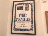 Cerámica que recuerda a Pedro Planelles