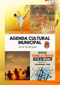 Agenda Cultural Municipal del 22 al 24 de julio
